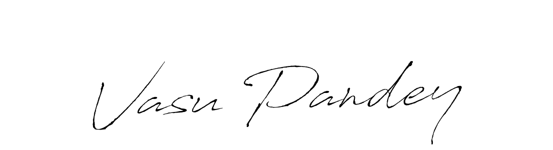 Make a beautiful signature design for name Vasu Pandey. With this signature (Antro_Vectra) style, you can create a handwritten signature for free. Vasu Pandey signature style 6 images and pictures png