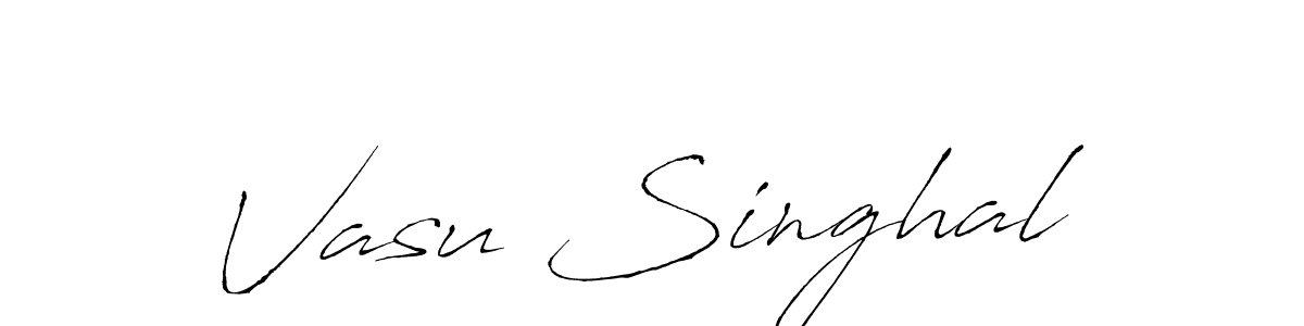 How to make Vasu Singhal signature? Antro_Vectra is a professional autograph style. Create handwritten signature for Vasu Singhal name. Vasu Singhal signature style 6 images and pictures png