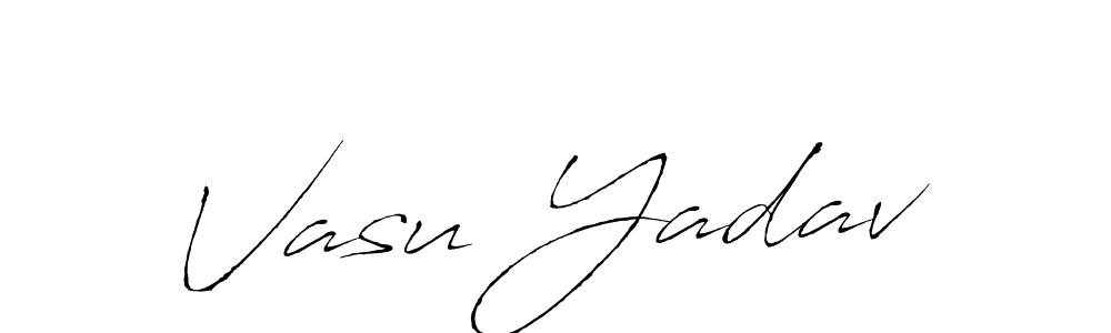 Similarly Antro_Vectra is the best handwritten signature design. Signature creator online .You can use it as an online autograph creator for name Vasu Yadav. Vasu Yadav signature style 6 images and pictures png