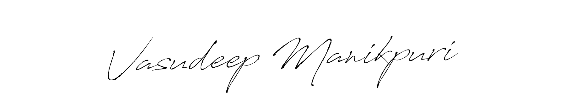 Use a signature maker to create a handwritten signature online. With this signature software, you can design (Antro_Vectra) your own signature for name Vasudeep Manikpuri. Vasudeep Manikpuri signature style 6 images and pictures png