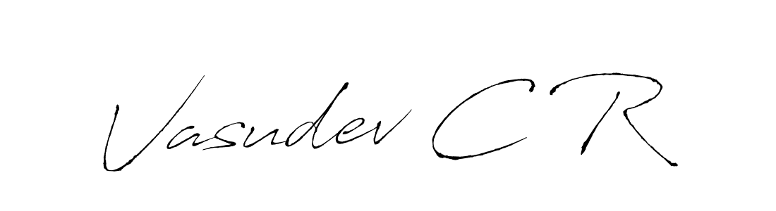 You should practise on your own different ways (Antro_Vectra) to write your name (Vasudev C R) in signature. don't let someone else do it for you. Vasudev C R signature style 6 images and pictures png