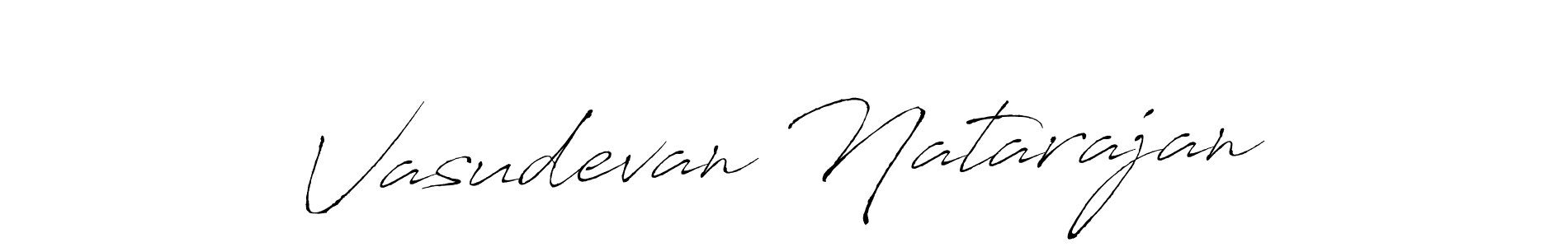 Make a beautiful signature design for name Vasudevan Natarajan. With this signature (Antro_Vectra) style, you can create a handwritten signature for free. Vasudevan Natarajan signature style 6 images and pictures png