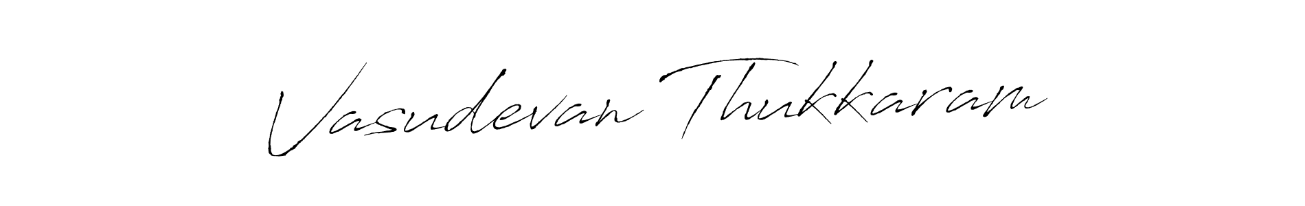 Make a beautiful signature design for name Vasudevan Thukkaram. With this signature (Antro_Vectra) style, you can create a handwritten signature for free. Vasudevan Thukkaram signature style 6 images and pictures png