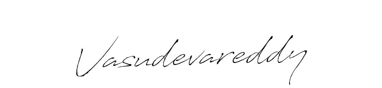 Vasudevareddy stylish signature style. Best Handwritten Sign (Antro_Vectra) for my name. Handwritten Signature Collection Ideas for my name Vasudevareddy. Vasudevareddy signature style 6 images and pictures png