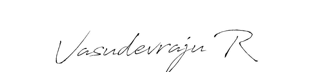 It looks lik you need a new signature style for name Vasudevraju R. Design unique handwritten (Antro_Vectra) signature with our free signature maker in just a few clicks. Vasudevraju R signature style 6 images and pictures png