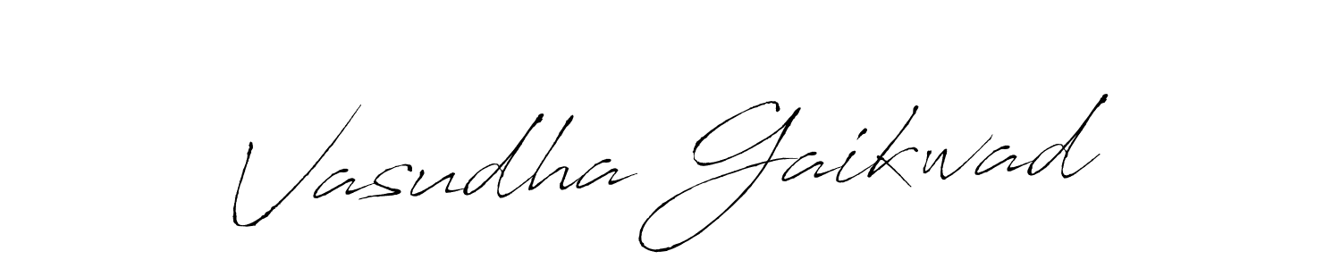 Make a short Vasudha Gaikwad signature style. Manage your documents anywhere anytime using Antro_Vectra. Create and add eSignatures, submit forms, share and send files easily. Vasudha Gaikwad signature style 6 images and pictures png