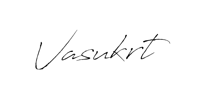 Design your own signature with our free online signature maker. With this signature software, you can create a handwritten (Antro_Vectra) signature for name Vasukrt. Vasukrt signature style 6 images and pictures png