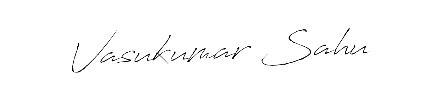 Design your own signature with our free online signature maker. With this signature software, you can create a handwritten (Antro_Vectra) signature for name Vasukumar Sahu. Vasukumar Sahu signature style 6 images and pictures png