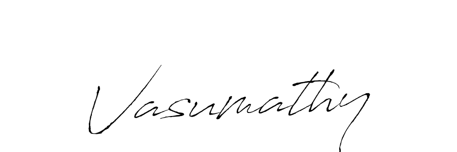 Create a beautiful signature design for name Vasumathy. With this signature (Antro_Vectra) fonts, you can make a handwritten signature for free. Vasumathy signature style 6 images and pictures png