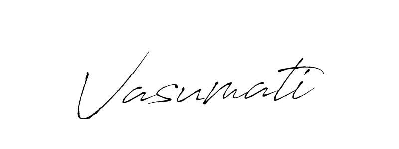 Use a signature maker to create a handwritten signature online. With this signature software, you can design (Antro_Vectra) your own signature for name Vasumati. Vasumati signature style 6 images and pictures png