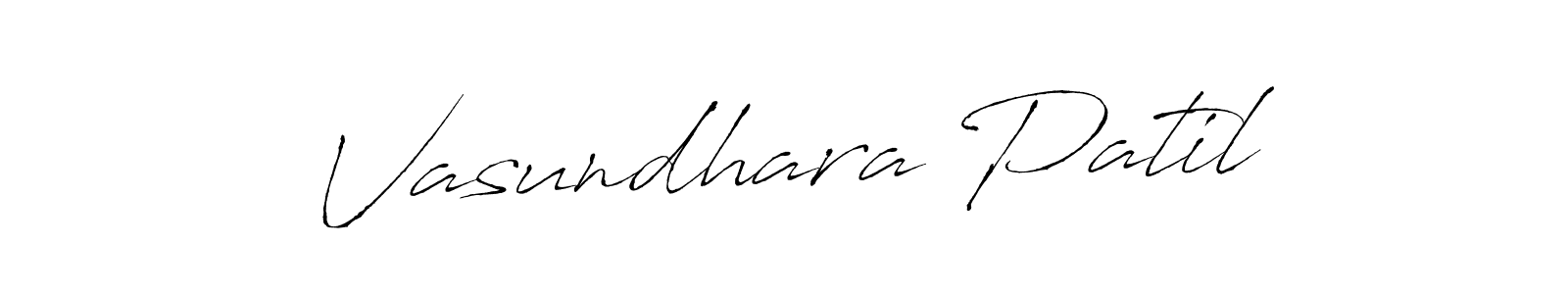 You should practise on your own different ways (Antro_Vectra) to write your name (Vasundhara Patil) in signature. don't let someone else do it for you. Vasundhara Patil signature style 6 images and pictures png