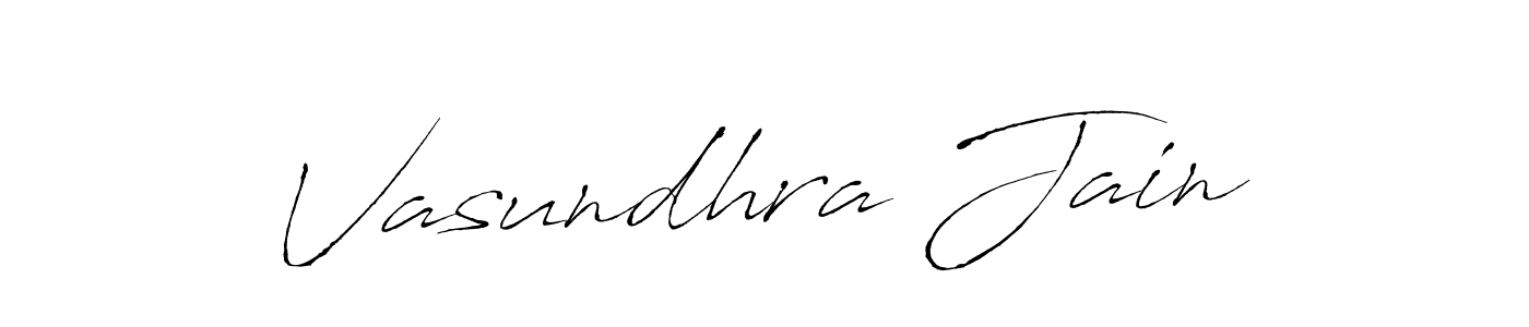 You should practise on your own different ways (Antro_Vectra) to write your name (Vasundhra Jain) in signature. don't let someone else do it for you. Vasundhra Jain signature style 6 images and pictures png