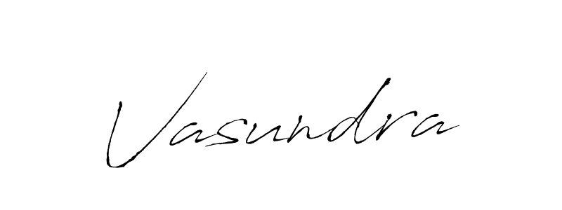 How to make Vasundra signature? Antro_Vectra is a professional autograph style. Create handwritten signature for Vasundra name. Vasundra signature style 6 images and pictures png