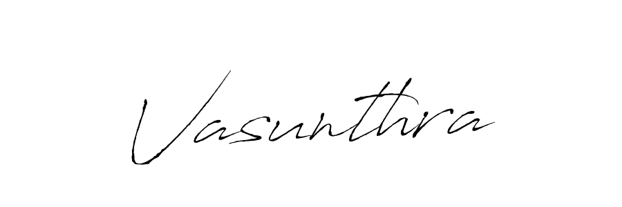 You should practise on your own different ways (Antro_Vectra) to write your name (Vasunthra) in signature. don't let someone else do it for you. Vasunthra signature style 6 images and pictures png