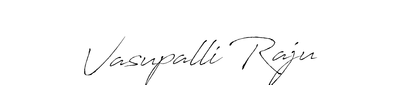 Create a beautiful signature design for name Vasupalli Raju. With this signature (Antro_Vectra) fonts, you can make a handwritten signature for free. Vasupalli Raju signature style 6 images and pictures png