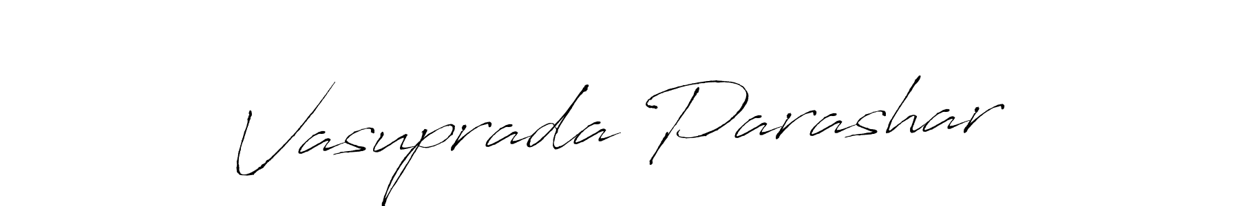 The best way (Antro_Vectra) to make a short signature is to pick only two or three words in your name. The name Vasuprada Parashar include a total of six letters. For converting this name. Vasuprada Parashar signature style 6 images and pictures png