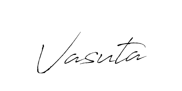 Vasuta stylish signature style. Best Handwritten Sign (Antro_Vectra) for my name. Handwritten Signature Collection Ideas for my name Vasuta. Vasuta signature style 6 images and pictures png