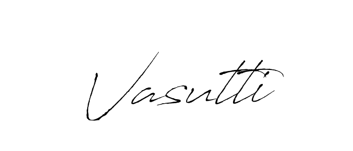 Vasutti stylish signature style. Best Handwritten Sign (Antro_Vectra) for my name. Handwritten Signature Collection Ideas for my name Vasutti. Vasutti signature style 6 images and pictures png