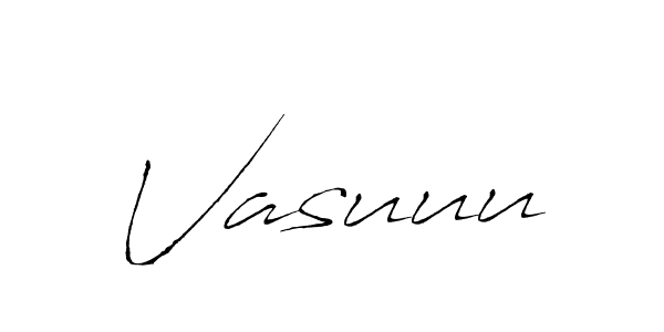 Use a signature maker to create a handwritten signature online. With this signature software, you can design (Antro_Vectra) your own signature for name Vasuuu. Vasuuu signature style 6 images and pictures png