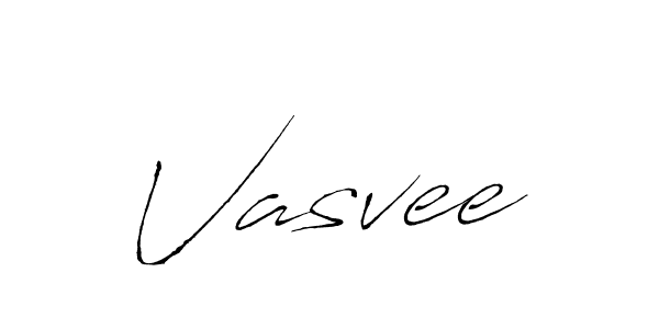 Make a beautiful signature design for name Vasvee. With this signature (Antro_Vectra) style, you can create a handwritten signature for free. Vasvee signature style 6 images and pictures png