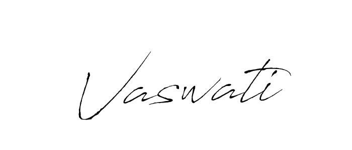 Use a signature maker to create a handwritten signature online. With this signature software, you can design (Antro_Vectra) your own signature for name Vaswati. Vaswati signature style 6 images and pictures png