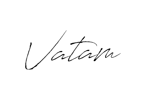You should practise on your own different ways (Antro_Vectra) to write your name (Vatam) in signature. don't let someone else do it for you. Vatam signature style 6 images and pictures png