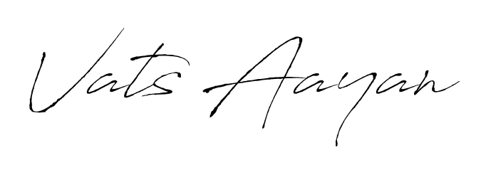 An effortless, minimalist signature concept for Vats Aayan using Antro_Vectra design. Clean lines that look great on any document. Vats Aayan signature style 6 images and pictures png