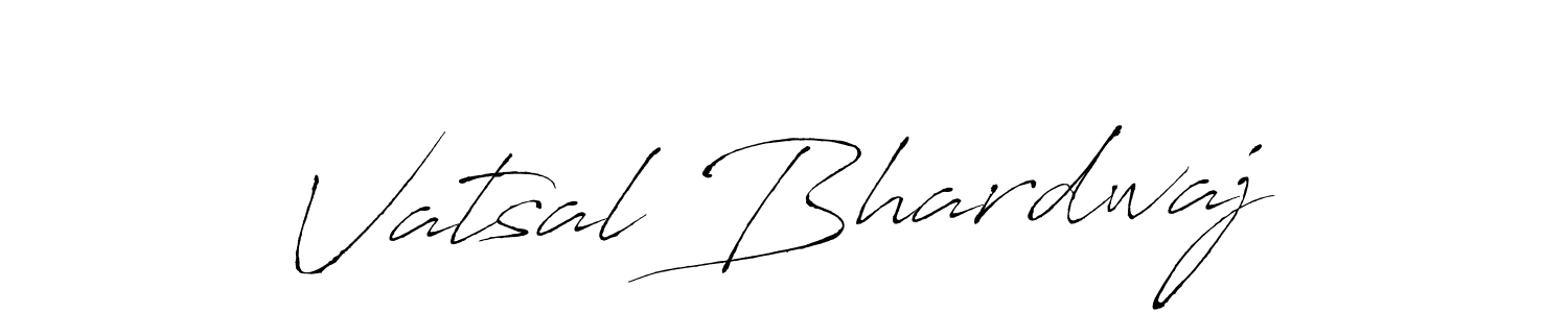 How to make Vatsal Bhardwaj name signature. Use Antro_Vectra style for creating short signs online. This is the latest handwritten sign. Vatsal Bhardwaj signature style 6 images and pictures png