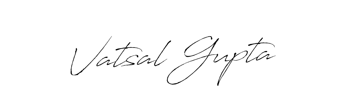 How to make Vatsal Gupta name signature. Use Antro_Vectra style for creating short signs online. This is the latest handwritten sign. Vatsal Gupta signature style 6 images and pictures png