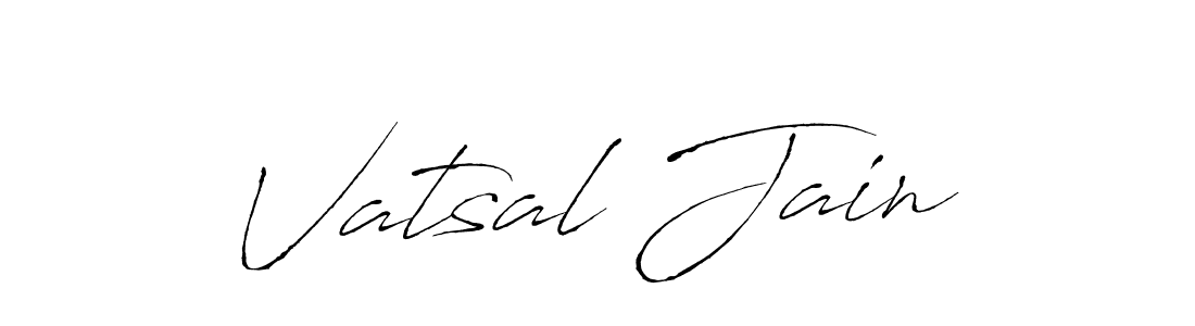 Design your own signature with our free online signature maker. With this signature software, you can create a handwritten (Antro_Vectra) signature for name Vatsal Jain. Vatsal Jain signature style 6 images and pictures png