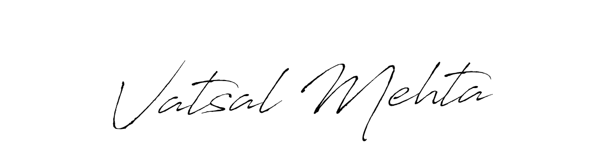 Design your own signature with our free online signature maker. With this signature software, you can create a handwritten (Antro_Vectra) signature for name Vatsal Mehta. Vatsal Mehta signature style 6 images and pictures png