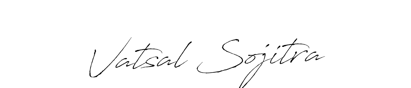 Design your own signature with our free online signature maker. With this signature software, you can create a handwritten (Antro_Vectra) signature for name Vatsal Sojitra. Vatsal Sojitra signature style 6 images and pictures png