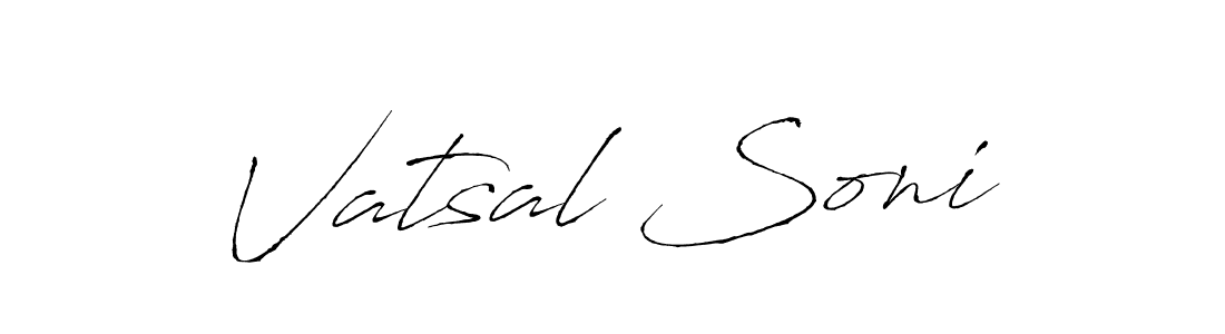 Design your own signature with our free online signature maker. With this signature software, you can create a handwritten (Antro_Vectra) signature for name Vatsal Soni. Vatsal Soni signature style 6 images and pictures png