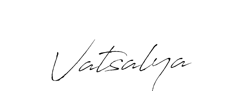 How to make Vatsalya signature? Antro_Vectra is a professional autograph style. Create handwritten signature for Vatsalya name. Vatsalya signature style 6 images and pictures png