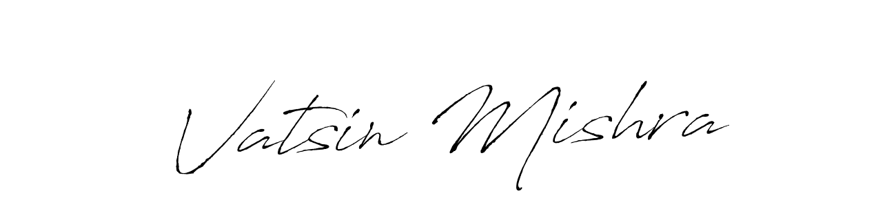 Use a signature maker to create a handwritten signature online. With this signature software, you can design (Antro_Vectra) your own signature for name Vatsin Mishra. Vatsin Mishra signature style 6 images and pictures png