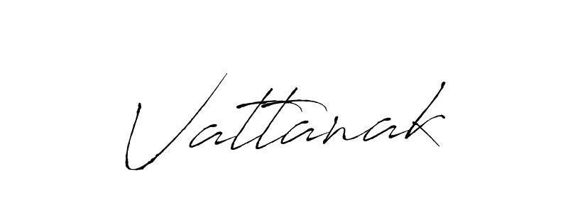 Vattanak stylish signature style. Best Handwritten Sign (Antro_Vectra) for my name. Handwritten Signature Collection Ideas for my name Vattanak. Vattanak signature style 6 images and pictures png