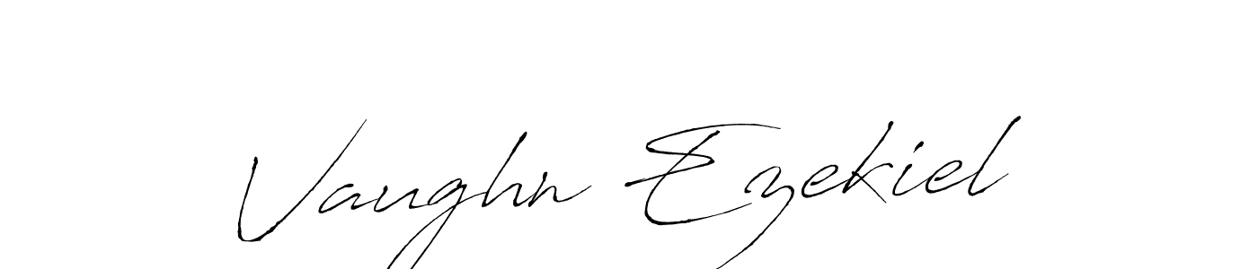 Create a beautiful signature design for name Vaughn Ezekiel. With this signature (Antro_Vectra) fonts, you can make a handwritten signature for free. Vaughn Ezekiel signature style 6 images and pictures png