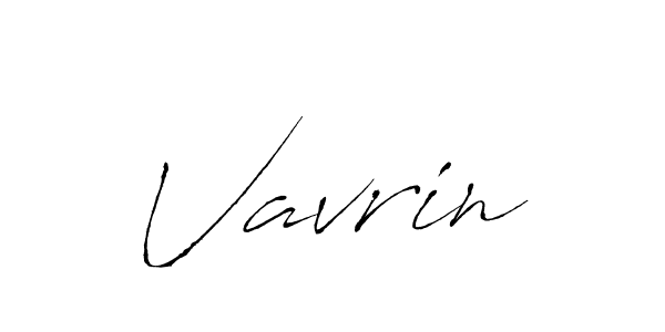 Create a beautiful signature design for name Vavrin. With this signature (Antro_Vectra) fonts, you can make a handwritten signature for free. Vavrin signature style 6 images and pictures png