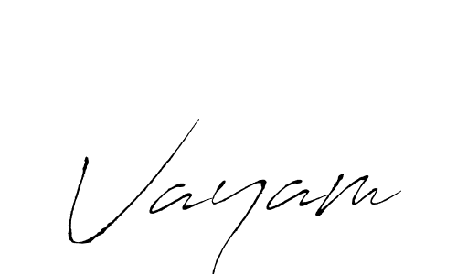 How to make Vayam name signature. Use Antro_Vectra style for creating short signs online. This is the latest handwritten sign. Vayam signature style 6 images and pictures png