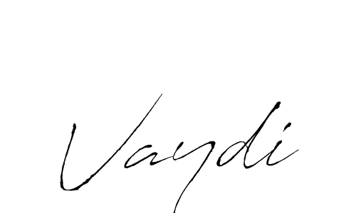 Create a beautiful signature design for name Vaydi. With this signature (Antro_Vectra) fonts, you can make a handwritten signature for free. Vaydi signature style 6 images and pictures png