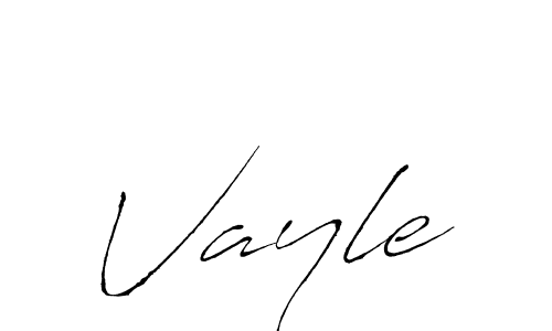 Vayle stylish signature style. Best Handwritten Sign (Antro_Vectra) for my name. Handwritten Signature Collection Ideas for my name Vayle. Vayle signature style 6 images and pictures png