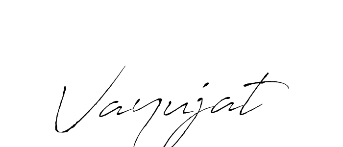 How to make Vayujat name signature. Use Antro_Vectra style for creating short signs online. This is the latest handwritten sign. Vayujat signature style 6 images and pictures png