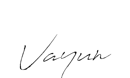 Also we have Vayun name is the best signature style. Create professional handwritten signature collection using Antro_Vectra autograph style. Vayun signature style 6 images and pictures png