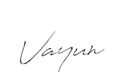 Also we have Vayun name is the best signature style. Create professional handwritten signature collection using Antro_Vectra autograph style. Vayun signature style 6 images and pictures png