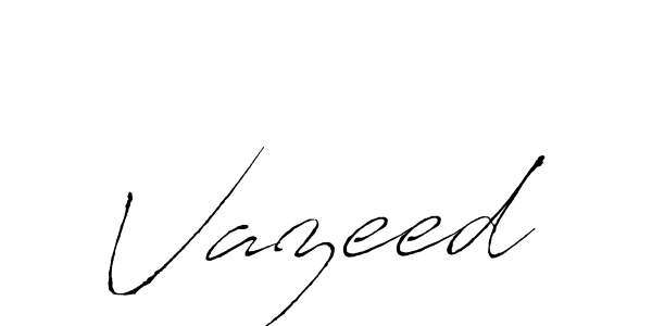 Similarly Antro_Vectra is the best handwritten signature design. Signature creator online .You can use it as an online autograph creator for name Vazeed. Vazeed signature style 6 images and pictures png