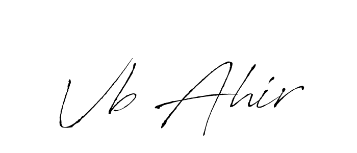 How to Draw Vb Ahir signature style? Antro_Vectra is a latest design signature styles for name Vb Ahir. Vb Ahir signature style 6 images and pictures png