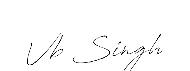 Vb Singh stylish signature style. Best Handwritten Sign (Antro_Vectra) for my name. Handwritten Signature Collection Ideas for my name Vb Singh. Vb Singh signature style 6 images and pictures png