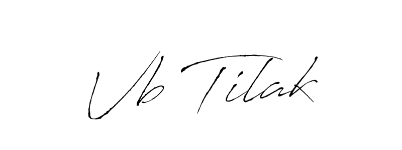 How to make Vb Tilak signature? Antro_Vectra is a professional autograph style. Create handwritten signature for Vb Tilak name. Vb Tilak signature style 6 images and pictures png