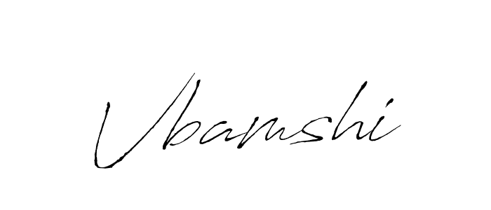 The best way (Antro_Vectra) to make a short signature is to pick only two or three words in your name. The name Vbamshi include a total of six letters. For converting this name. Vbamshi signature style 6 images and pictures png