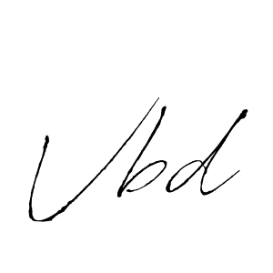 Make a beautiful signature design for name Vbd. With this signature (Antro_Vectra) style, you can create a handwritten signature for free. Vbd signature style 6 images and pictures png